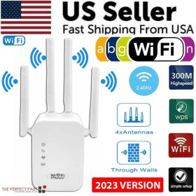 WiFi Range Extender Internet Booster Network Router Wireless Signal Repeater