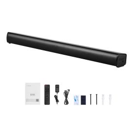 Sound Bar for Smart TV, 2.1 Channel, 35-Inch Compact Soundbar TV Speakers with Built-In Subwoofer for Projector, Bluetooth AUX Connection, Easy S