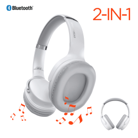 HyperGear Flip 2-in-1 Headphones Plus Speaker (Color: White)